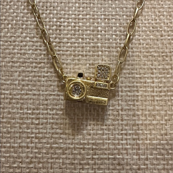 Kate Spade Gold Camera Necklace and Earring Set - Picture 2 of 5
